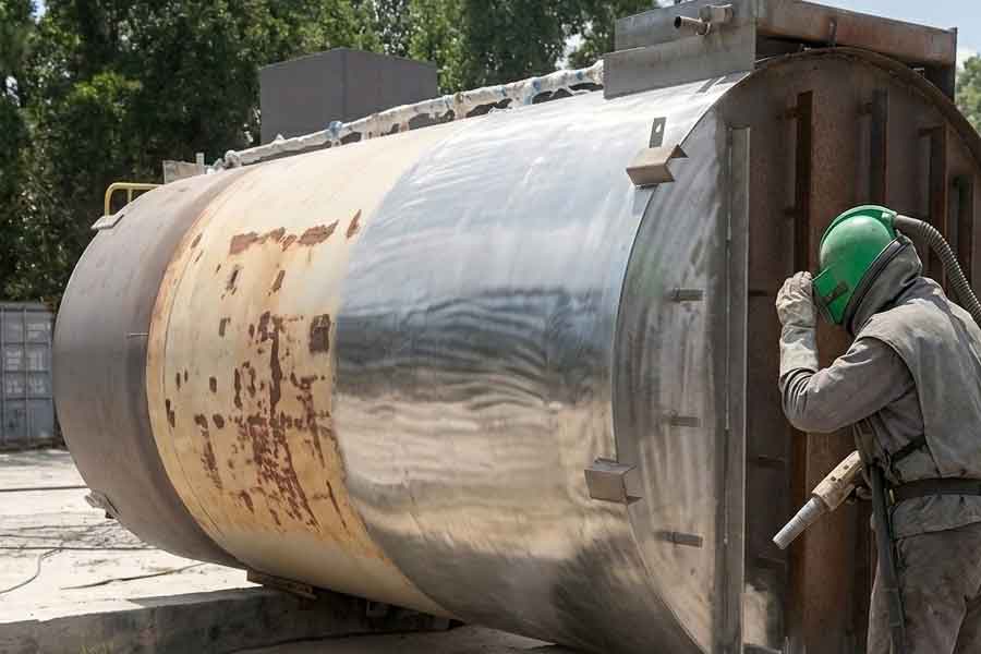 Industrial sandblasting, London and Strathroy, ON